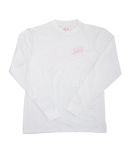 LIT HEARTS WHITE LONG SLEEVE