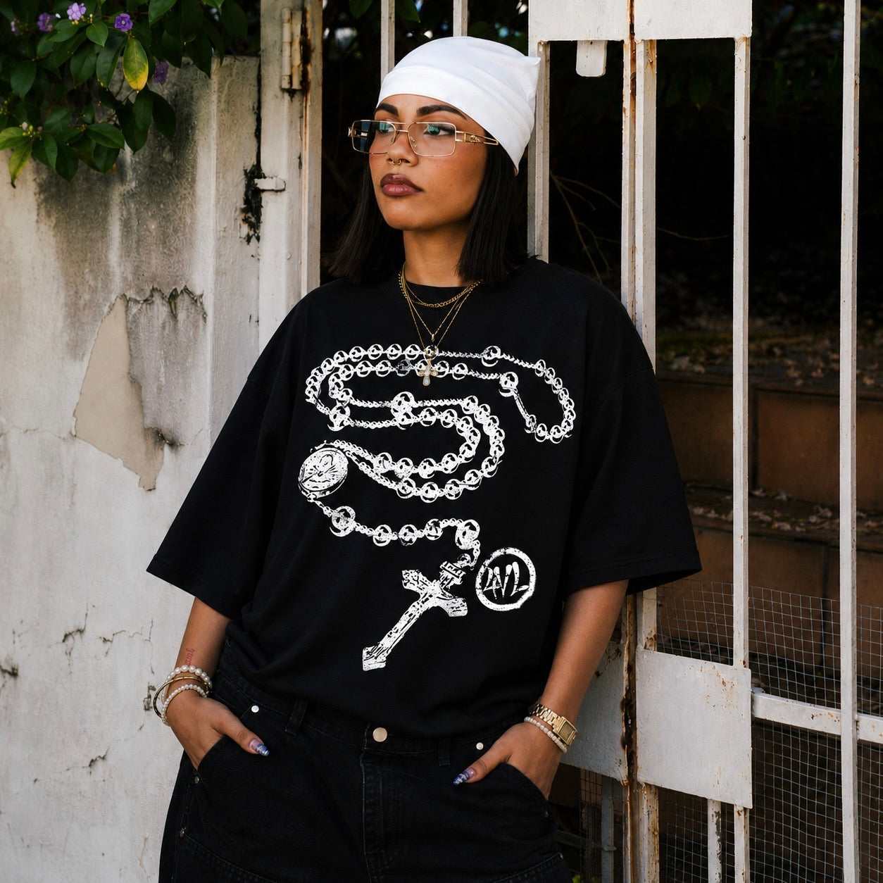 "THE BATTLE IS NOT YOURS" OVERSIZED TEE