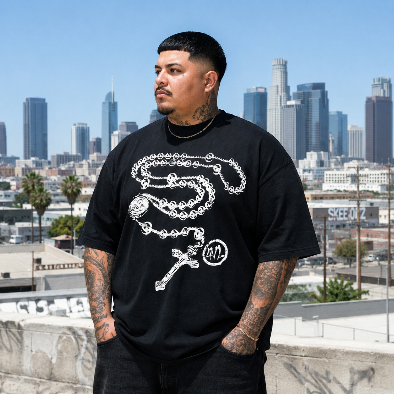 "THE BATTLE IS NOT YOURS" OVERSIZED TEE
