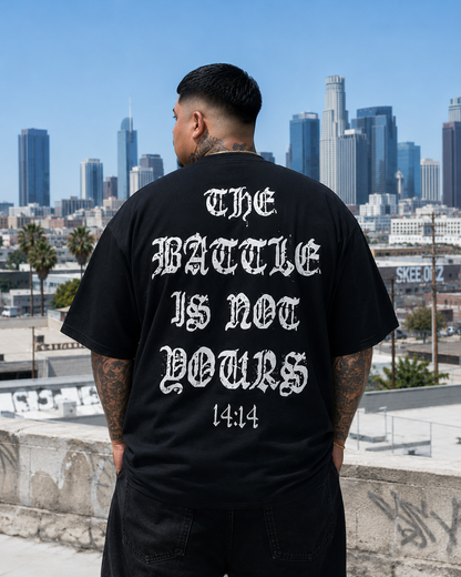 "THE BATTLE IS NOT YOURS" OVERSIZED TEE
