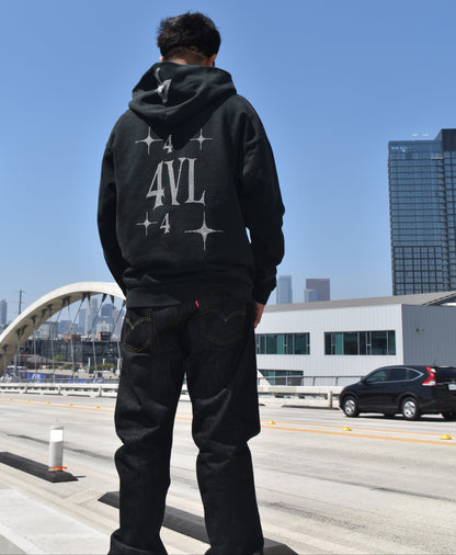 4VL Rhinestone Onyx Hoodie