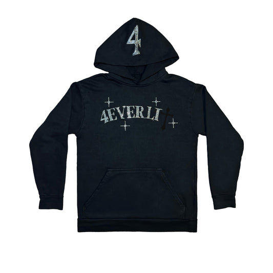 4VL Rhinestone Onyx Hoodie
