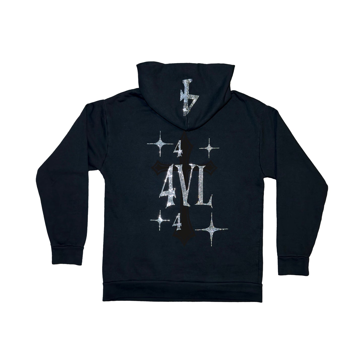 4VL Rhinestone Onyx Hoodie